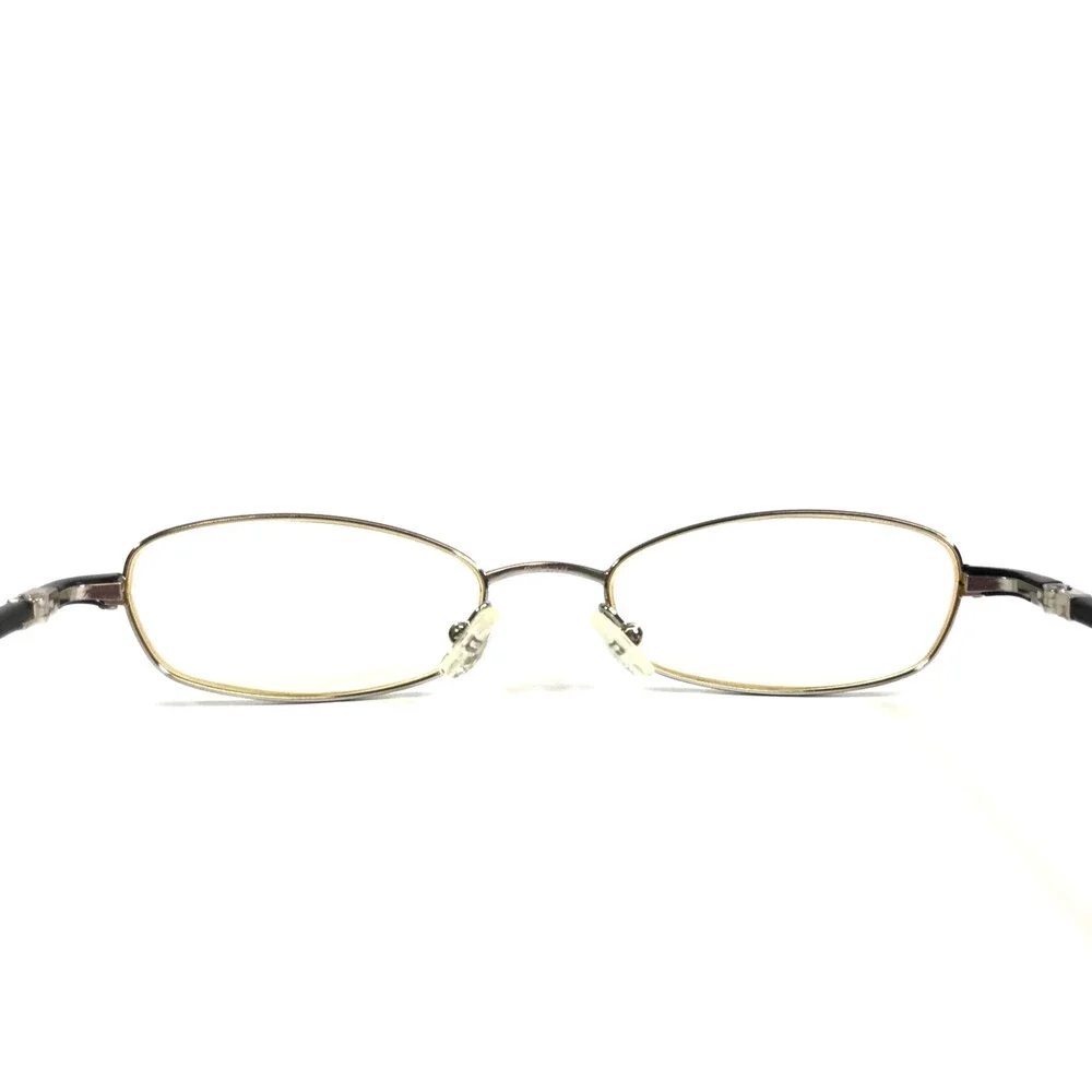 Vintage Ralph Lauren Eyeglasses Frames RL1503 ERT Silver Black Cat Eye 48-18-130